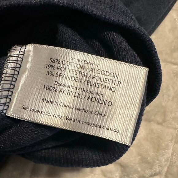 Wildfox "Good Vibes" Crewneck Sweatshirt Size Medium Blue Rainbow Fun Stretch - Picture 4 of 7